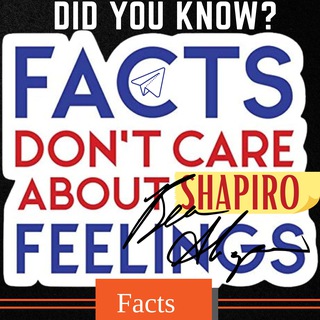 Logo of the Telegram channel Ben Shapiro Facts - Less fake science and more scientific facts please! Telegram channels against Ben Shapiro Feelings Opinions