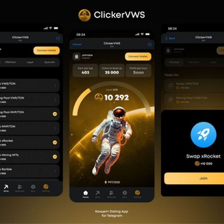 Логотип телеграм канала ClickerVWS