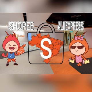 Логотип телеграм группы Grupo Shopee e Aliexpress Brasil