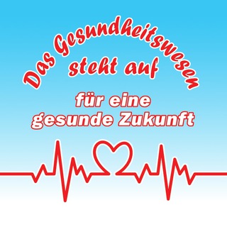 Logo of the Telegram channel Das Gesundheitswesen steht auf