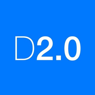 Логотип телеграм группы D2.0