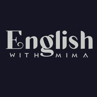 Логотип телеграм канала ENGLISH WITH MIMA