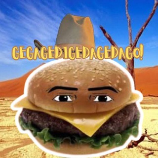 Логотип телеграм группы Gega Singing Burger