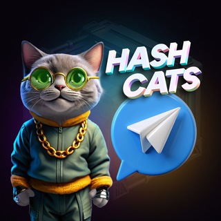 Логотип телеграм канала HashCats Official Channel