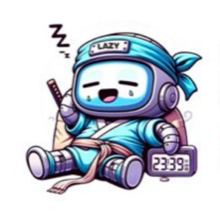 Логотип телеграм группы Lazygames.ai