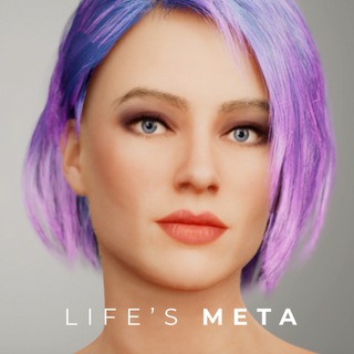 Логотип телеграм группы Life's Meta - Official Chat