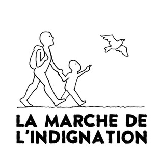 Логотип телеграм канала La marche de l'indignation officielle 13-21 Août