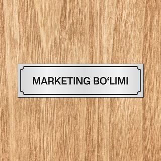 Logo of the Telegram channel Marketing bo'limi