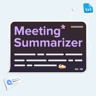 Logo of the Telegram bot Briefer [AI Meeting Summarizer]