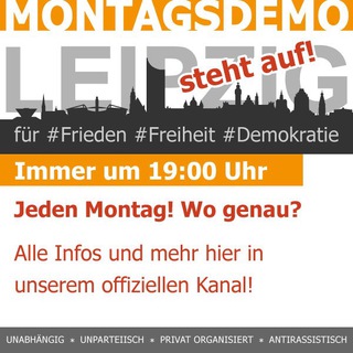 Logo of the Telegram channel Montagsdemo - Leipzig steht auf!