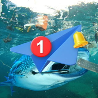 Logo of the Telegram channel Plastic doesn't belong in the oceans - Stop killing animals / El plástico no pertenece a los océanos - Dejen de matar animales