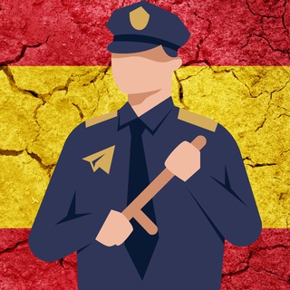 Логотип телеграм канала Policía española en Telegram Spain