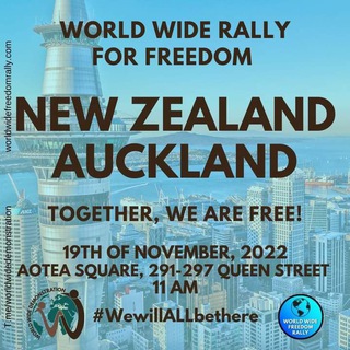 Logo of the Telegram group 🗺️ World Wide Rally For Freedom - New Zealand 🗺️