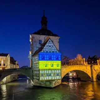 Логотип телеграм группы Refugees Bamberg