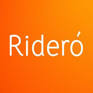 Logo of the Telegram channel Rideró: издательский сервис