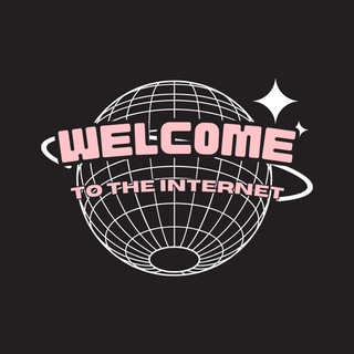 Логотип телеграм канала welcome to the internet!