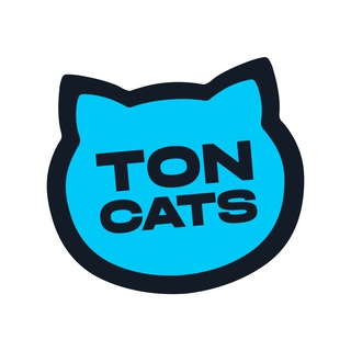 Логотип телеграм канала TON Cats 💎🐈‍⬛