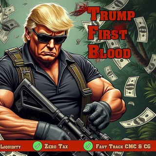 Логотип телеграм группы $TFB TRUMP FIRST BLOOD