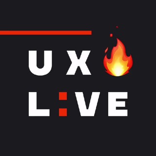 Логотип телеграм канала UX Live 🔥