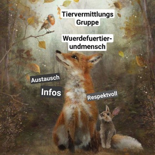 Логотип телеграм группы Tiervermittlungsgruppe Chat allgemein (Würde für Tier und Mensch)