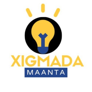 Logo of the Telegram channel XIGMADA MAANTA